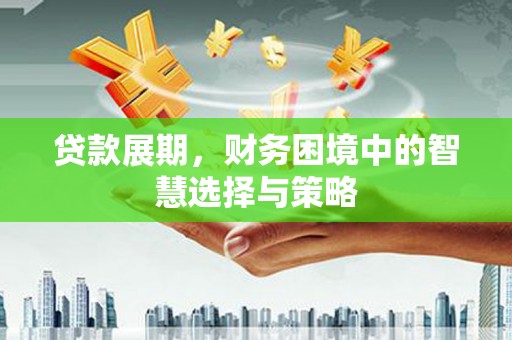 湖北贷款展期，财务困境中的智慧选择与策略