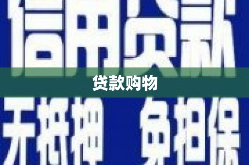 湖北贷款购物