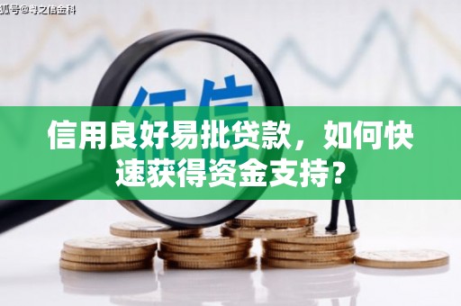湖北信用良好易批贷款，如何快速获得资金支持？
