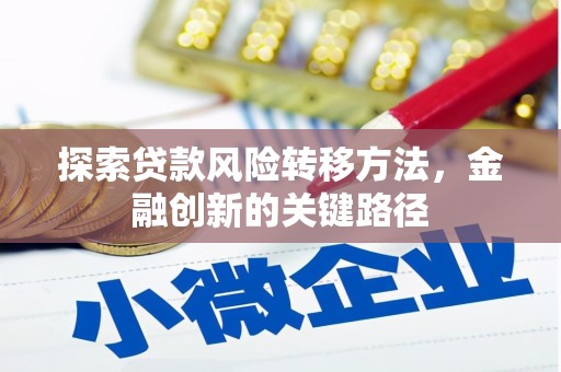 湖北探索贷款风险转移方法，金融创新的关键路径