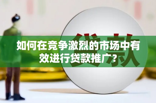 湖北如何在竞争激烈的市场中有效进行贷款推广？