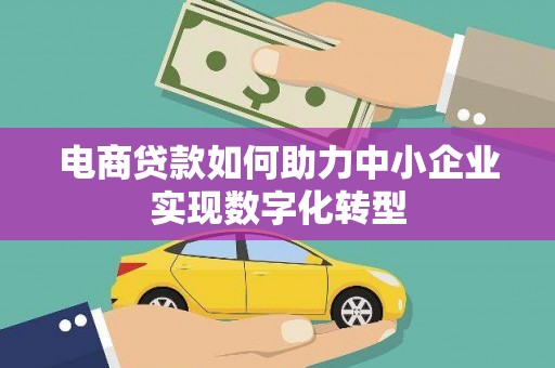 湖北电商贷款如何助力中小企业实现数字化转型