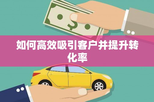 湖北如何高效吸引客户并提升转化率