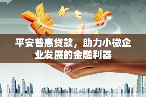 湖北平安普惠贷款，助力小微企业发展的金融利器