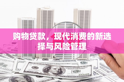 湖北购物贷款，现代消费的新选择与风险管理
