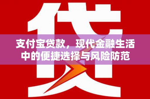 湖北支付宝贷款，现代金融生活中的便捷选择与风险防范