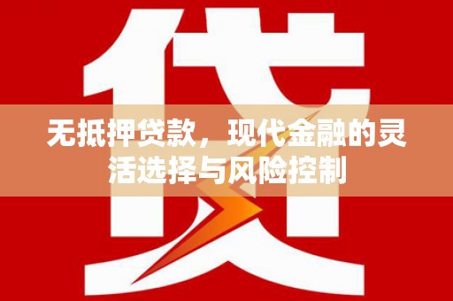 湖北无抵押贷款，现代金融的灵活选择与风险控制