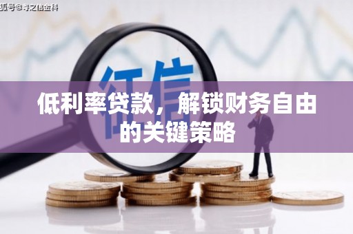 湖北低利率贷款，解锁财务自由的关键策略