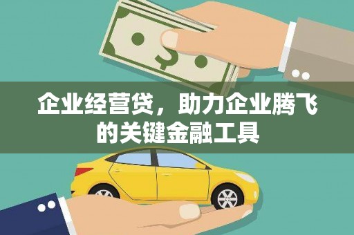 湖北企业经营贷，助力企业腾飞的关键金融工具