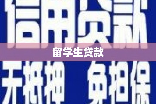 湖北留学生贷款