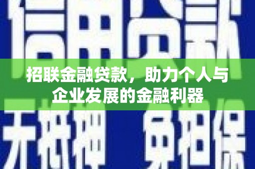 湖北招联金融贷款，助力个人与企业发展的金融利器