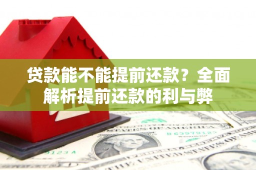 湖北贷款能不能提前还款？全面解析提前还款的利与弊