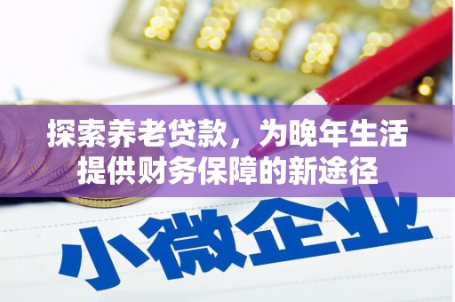 湖北探索养老贷款，为晚年生活提供财务保障的新途径