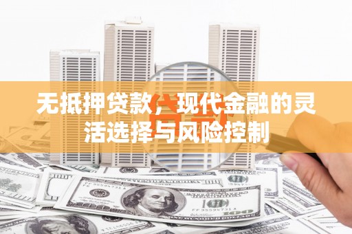 湖北无抵押贷款，现代金融的灵活选择与风险控制