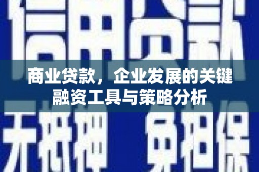 湖北商业贷款，企业发展的关键融资工具与策略分析
