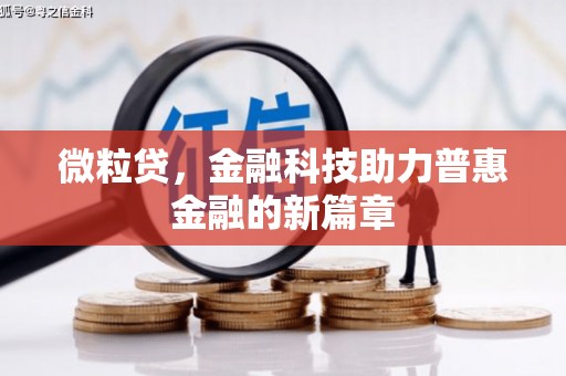 湖北微粒贷，金融科技助力普惠金融的新篇章