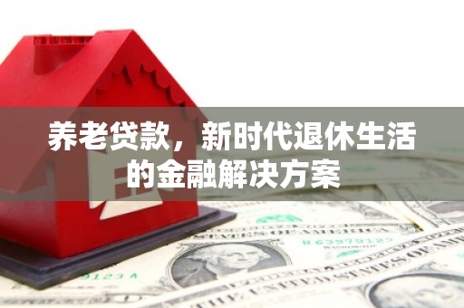 湖北养老贷款，新时代退休生活的金融解决方案