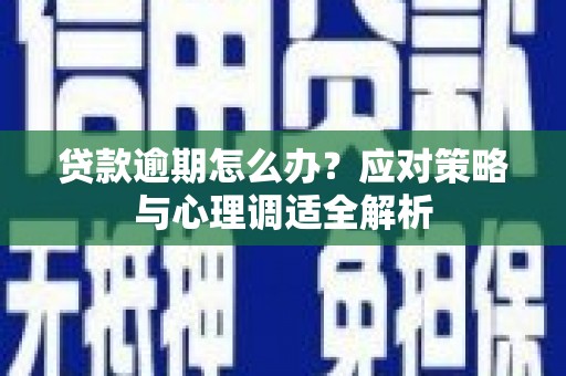 湖北贷款逾期怎么办？应对策略与心理调适全解析