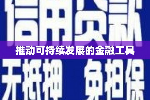 湖北推动可持续发展的金融工具