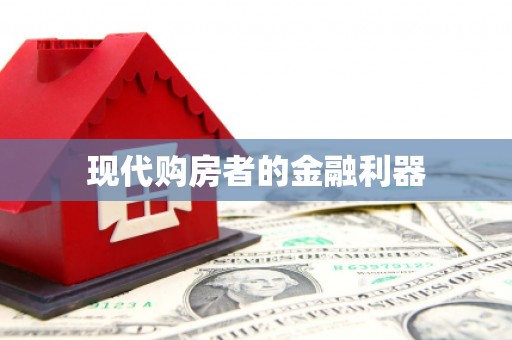 湖北现代购房者的金融利器