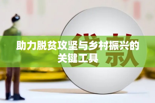 湖北助力脱贫攻坚与乡村振兴的关键工具