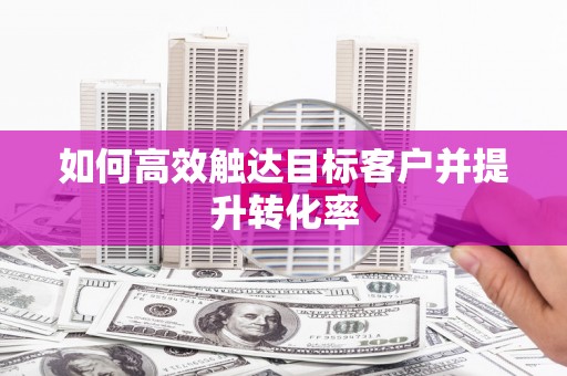 湖北如何高效触达目标客户并提升转化率